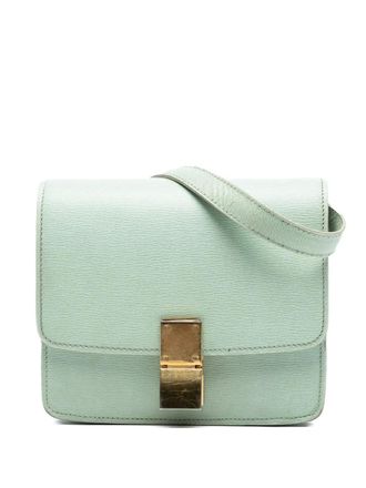 Celine 2012-2018 Small Calfskin Classic Box crossbody bag - Verde
