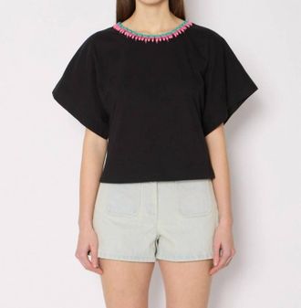 BERENICE Crew Neck T-Shirt In Black
