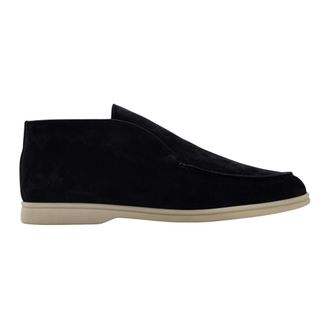 Loro Piana Open Walk Enkellaars - Heren - Schoenen - Blauw - Maat: 42 1/2 EU Leer