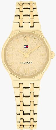 Tommy Hilfiger Womens 25MM Shimmer Dial Dress Watch - Yellow