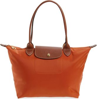 Longchamp Medium Le Pliage Nylon Shoulder Tote in Brick at Nordstrom
