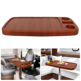 OEM Mesa De Barco, Material Impermeable, Portavasos Integrados, Efecto Madera