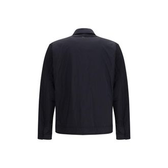 Herno Mens Black Nylon Shell Jacket Clothing