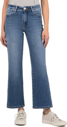 Kut from the Kloth Charlotte High Rise Wide Leg With Regular Hem Jeans In Healthy