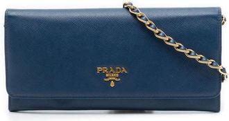 Prada Pre-owned Prada Saffiano Wallet On Chain Ladies A17AVNGRVOIJQEU6