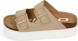 O'Neill Sandale ONEILL SANDY PLATFORM SLIDER WOMEN LOW, Damen, Gr. 36, tan, Synthetik, Schuhe Sandale