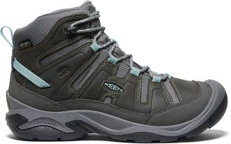 Keen Womens Circadia Mid Waterproof Hiking Boot In Steel Grey