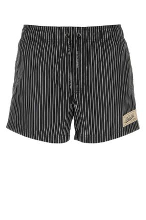 Dolce & Gabbana Printed Polyester Swimming Shorts