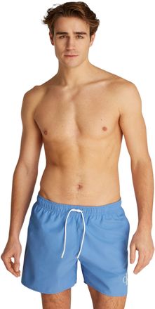 Calvin Klein Mens Medium Drawstring Swim Shorts with Logo, Blue (Glacier 5534269), L