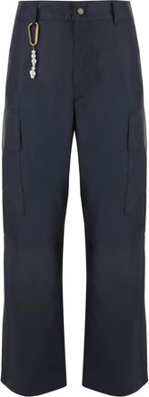 Darkpark Navy Katoenen Twill Trekkoordbroek - Heren - Straight fit broeken - Blauw - S - Katoen - Broeken