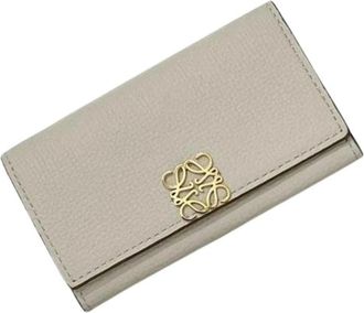 Loewe Pre-owned Keycase - Dames - Vintage Accessoires - Grijs - ONE Size - Leer - Vintage