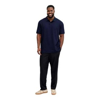 Jack & Jones Jack And Jones Heren Austin Poloshirt met Korte Mouwen (Navy Blazer)