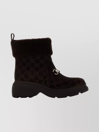 Gucci suede leather ankle boots