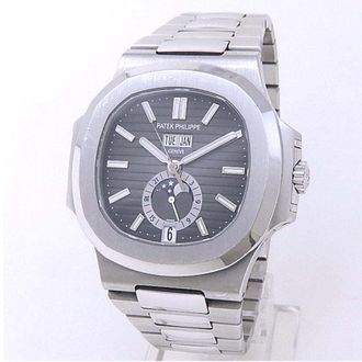 Patek Philippe Pre-owned Patek Philippe Nautilus Black Dial Mens Watch 5726/1A-001