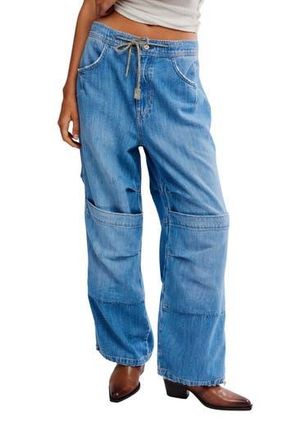 Free People Logan Drawstring Cargo Jeans in Harper at Nordstrom Rack, Size Large
