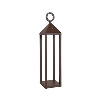 Rossini Illuminazione L&aacute;mpara de mesa led de aluminio corten 43 cm