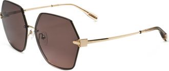 Trussardi Womens 60 mm Brown Sunglasses
