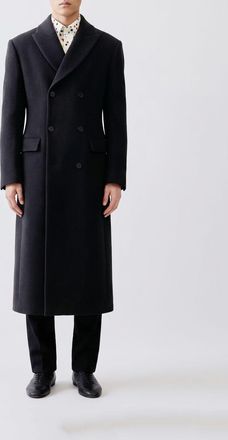 Jacquemus Cappotto lungo doppiopetto in lana vergine con rever