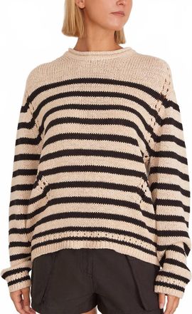 Ulla Johnson Leonie Crewneck Pullover In Sailor Stripe