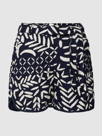 Atelier R&ecirc;ve Shorts in Stepp-Design Modell IRMOON in Marine, Gr&ouml;&szlig;e 36