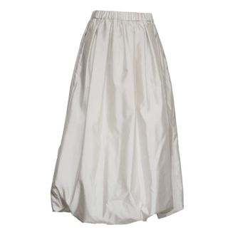 Max Mara Midi Skirts, female, Gray, Size: M Midi Skirt