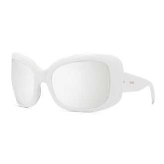 Celine CL40224I25C Geometric Full Rim Sunglasses - White