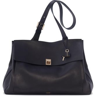 Tom Ford Large Besace Leather Messenger Bag in Black at Nordstrom