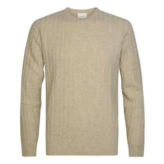 Profuomo Pullover Ronde Hals - Heren - Truien - Beige - Maat: L Wol