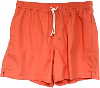 Fedeli Mens Madeira Airstop Swim Shorts Trunks In Peach Blossom