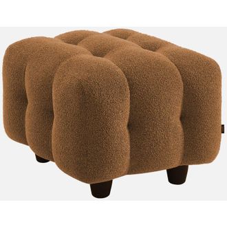 Sweeek Sweeek - Pouf, poggiapiedi boucl&eacute; strutturata per divano a 2 posti