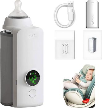OEM Calentador De Biberones Port&aacute;til 2025, Calentador El&eacute;ctrico De Leche Materna, Calentador De Biberones Inal&aacute;mbrico Usb, Calentador De Biberones Port&aacute;ti