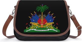 Generic Haitian Coat of Arms Haiti1 Fashion Womens Crossbody Bags Novelty Handbag Shoulder Bag Purse