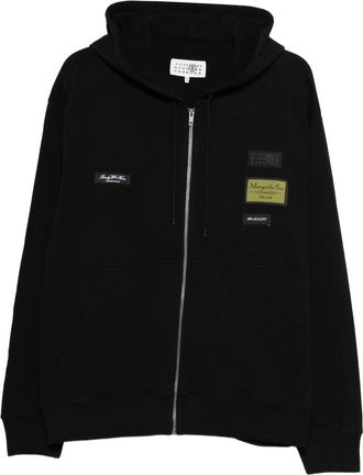 Maison Margiela Zip Appliqu&eacute; Hooded Knitwear