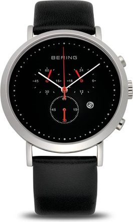 Bering Klassiek Unisex Horloge in Zilver Glanzend met saffierglas en roestvrijstalen kast - unisex - Horloges - Grijs - ONE Size - Accessoires