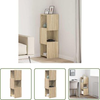 vidaXL vidaXL Stoccaggio Angolare - Mobile angolare Rovere Sonoma 30,5x30x95cm Legno multistrato