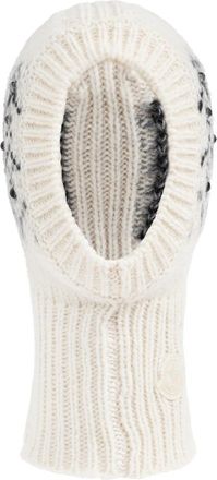 Moncler Wollen Kap - Dames - Hoeden - Beige - ONE Size - Wol - Accessoires