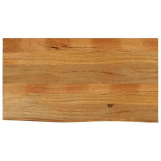 Berkfield Home Table Top Live Edge 110x60x2.5 cm Solid Wood Mango in Brown