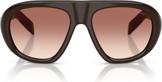 Prada 0pr C05s Oversized Aviator Sunglasses