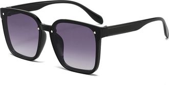 Generic Large Frame Mens Sunglasses Outdoor Womens Vacation Driving Sun Glasses(Grey)