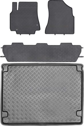 OEM Juego Citroen Berlingo Ii Kombivan 2007-2018 - Alfombrillas Goma + Alfombrilla Maletero
