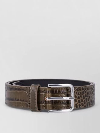 Frankie Shop toni croc patent calf leather belt