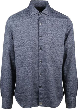 Sonrisa Textured Heathered Cotton Shirt With Classic Button-Up Design