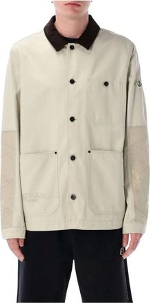 Moncler Heren, Jassen, Beige, Maat: L