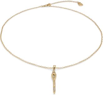 UNOde50 White Topaz Needle Pendant