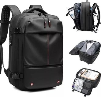 Generic Air Backpack, Airplane Cabin Travel Backpack with Vacuum System, Laptop Backpack, Black, One Size