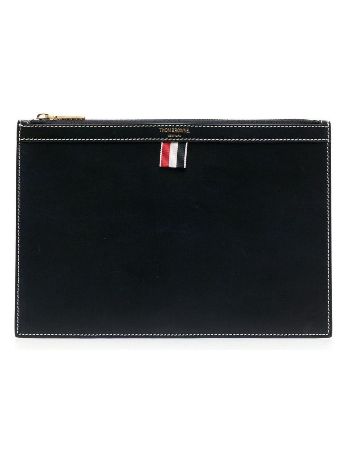 折りたたみ財布 THOM BROWNE BILLFOLD IN PEBBLE GRAIN LEATHER PEBBLE GRAIN BIFOLD | Thom Browne