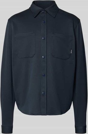 Blend Regular Fit Freizeithemd mit Kentkragen Modell ADRIAN in Marine, Gr&ouml;&szlig;e 3XL