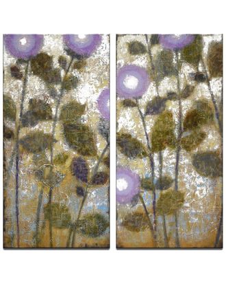 Ready2HangArt Amethyst 2pc Wrapped Canvas Wall Art by Norman Wyatt