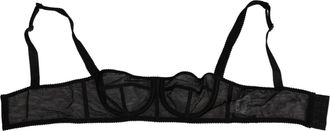 Dolce & Gabbana Black Floral Underwired Balconette Bra Womens Underwear