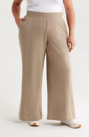 Wit & Wisdom Skyrise Pintuck Palazzo Pants in Pond Green at Nordstrom, Size 2X